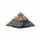 Orgonit Pyramide Sodalith mit Mond und Sternen -- 7,5x7,5x5cm