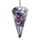 Orgonitpendel Amethyst mit Facette spitz zulaufend -- 11 g; 4 cm