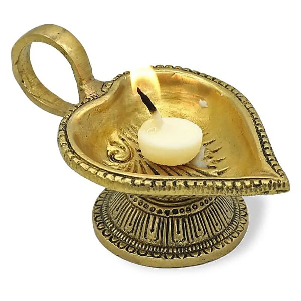 Orientalische Öllampe herzförmig -- 225 g; 11x4 cm