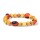 Palo Santo Armband mit 4 Huayruro Perlen elastisch -- 0.8 cm