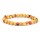 Palo Santo Armband mit Huayruro Perlen elastisch -- 0.6 cm