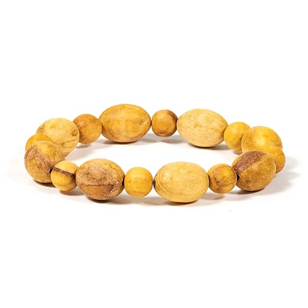 Palo Santo Armband rund/oval elastisch -- 0.8 cm