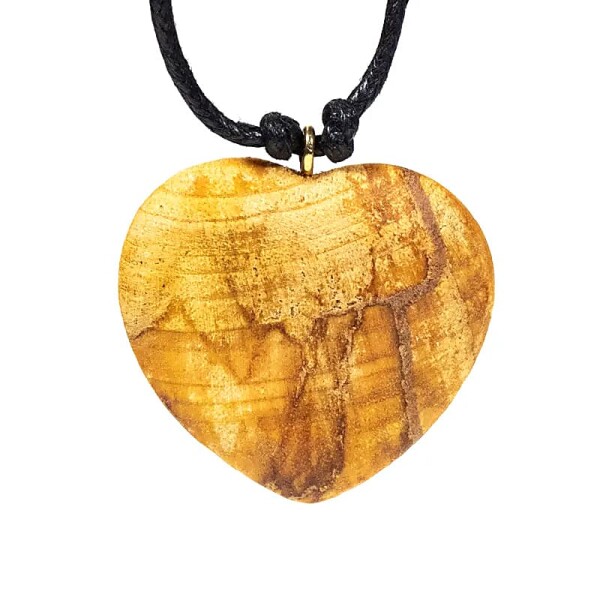Palo Santo Halskette Herz -- 4 cm