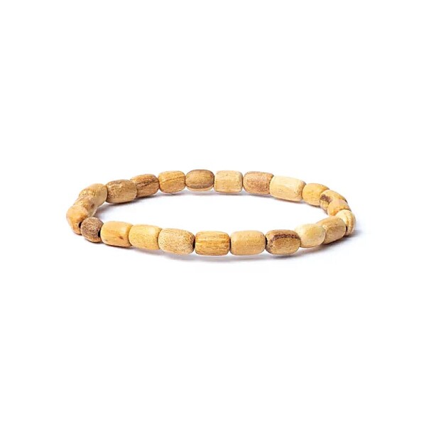Palo Santo Röhrchen Armband elastisch -- 8x0,8cm