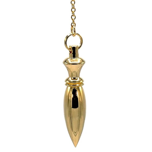 Pendel aus Messing vergoldet -- 14 g; 4.4 cm