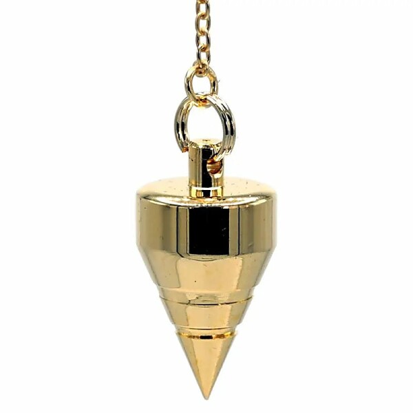 Pendel aus Messing vergoldet -- 18 g; 2.5 cm