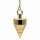 Pendel aus Messing vergoldet -- 18 g; 2.5 cm