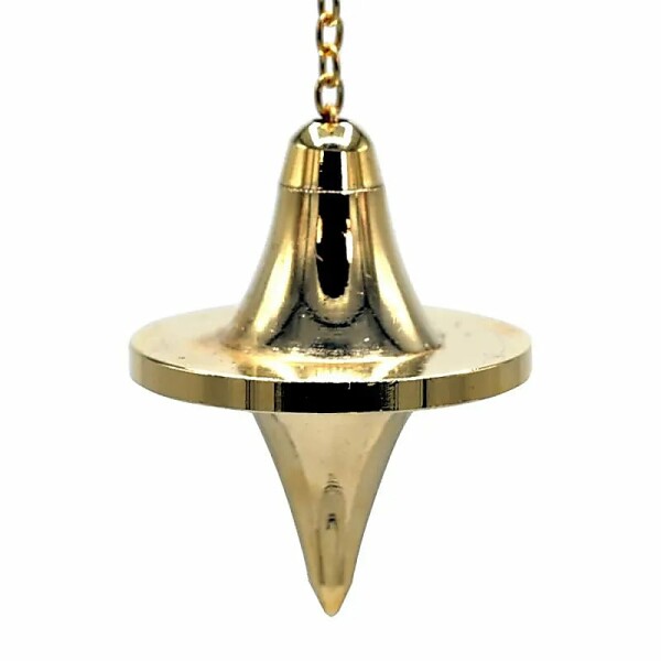 Pendel aus Messing vergoldet -- 26 g; 3.5 cm