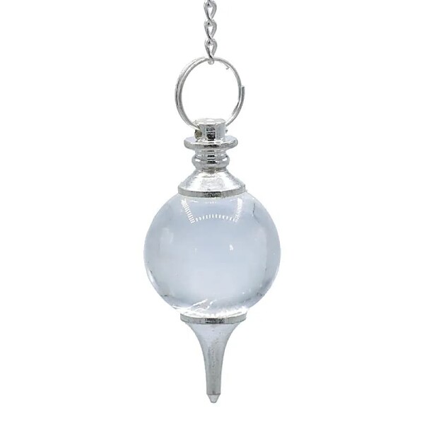 Pendel Bergkristall & Chakrakette -- 24 g; 4.5 cm