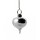 Pendel Messing verchromt mit kammer -- 50 g; 3 cm