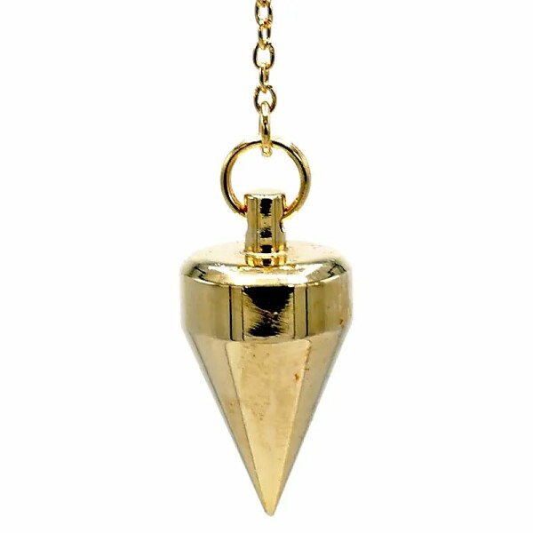 Pendel Messing vergoldet -- 18 g; 3 cm