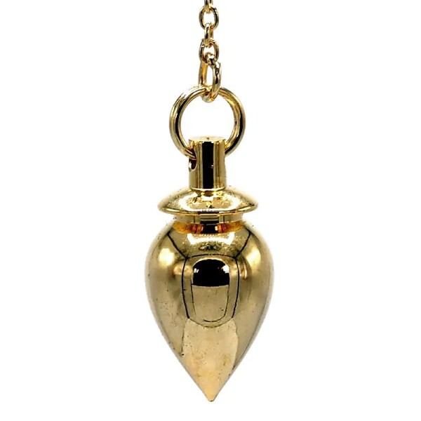 Pendel Messing vergoldet -- 20 g; 2 cm