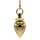 Pendel Messing vergoldet -- 20 g; 2 cm
