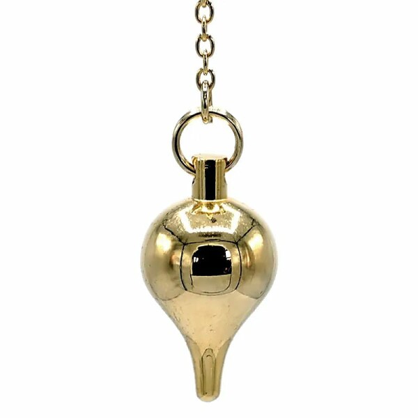 Pendel Messing vergoldet -- 27 g; 3 cm