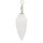 Pendel Selenit mit Facette spitz zulaufend -- 22 g; 4 cm