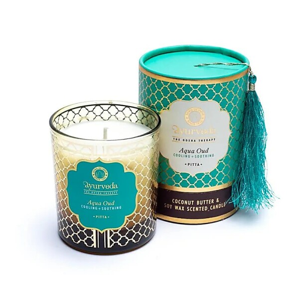 Pitta aqua oud Ayurveda Duftkerze -- 200g