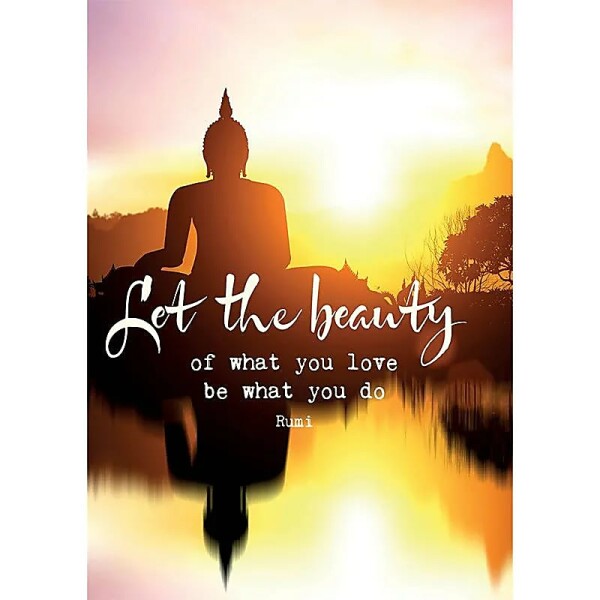 Postkarte Let the beauty -- 15x10.5 cm