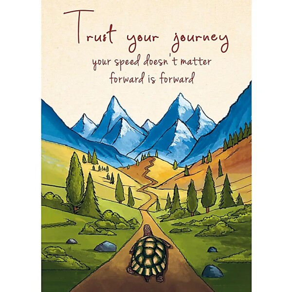 Postkarte Trust your journey.. -- 15x10.5 cm