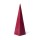 Pyramidenkerze rot unparf&uuml;miert -- 21x6cm