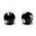 Qi Gong Kugeln Yin Yang schwarz -- 3.5 cm