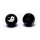 Qi Gong Kugeln Yin Yang schwarz -- 4 cm