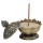 R&auml;ucherst&auml;bchenhalter Lotus bronzefarbig -- 7.8x6.9x6.9 cm