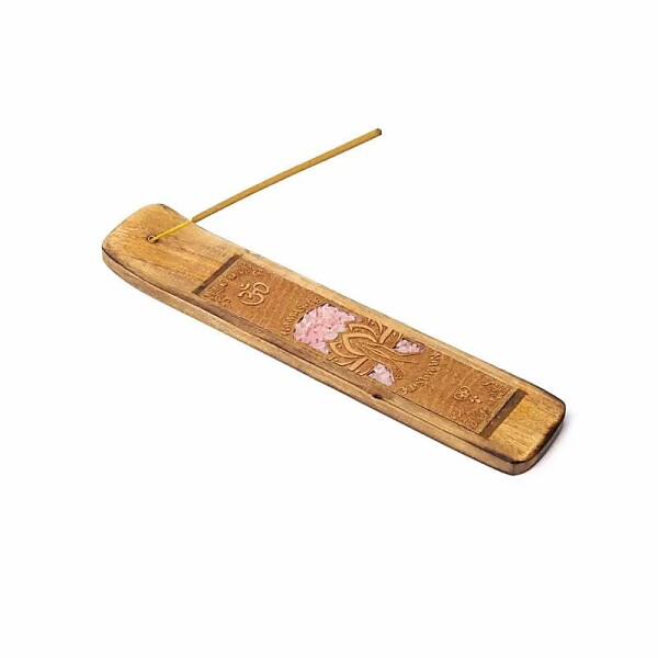 Räucherstäbchenhalter Namaste Rosenquarz -- ±15,5x5cm