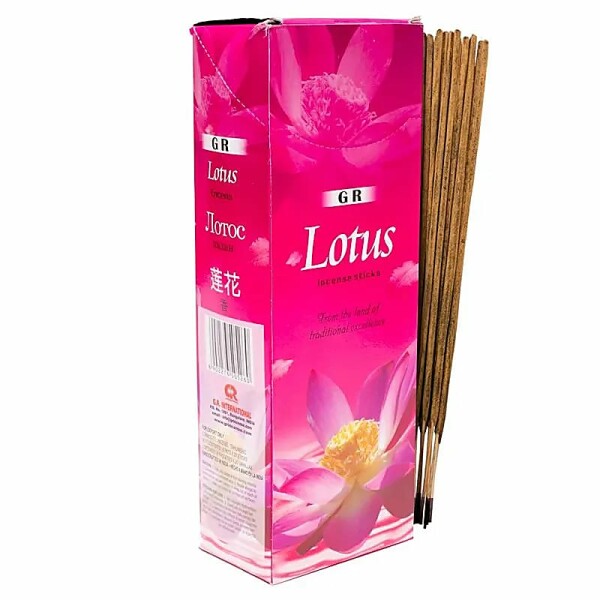 Räucherwerk Lotus Sechseck-Packung -- 20 g