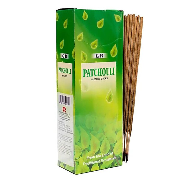 Räucherwerk Patchouli Sechseck-Packung -- 20 g