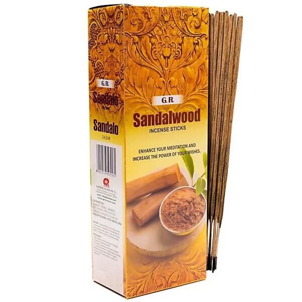 Räucherwerk Sandelholz Sechseck-Packung -- 20 g