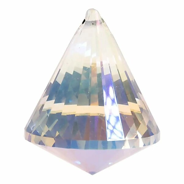 Regenbogen-Kristalle Kegel Perlmutt AAA Qualität  -- 4.2x5.3cm