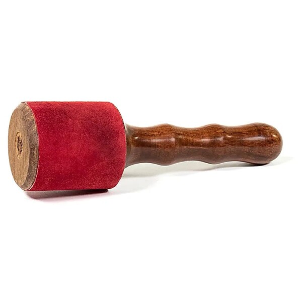 Reibeklöppel mit Leder -- ±200 g; ±19.5x6.5 cm