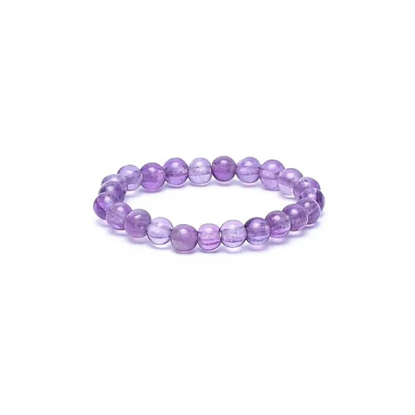 Ring Amethyst elastisch -- 3mm