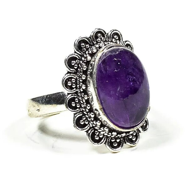 Ring mit Amethyst -- 2cm