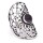 Ring Seed of Life Amethyst silberfarbig -- 3.6x2.2 cm