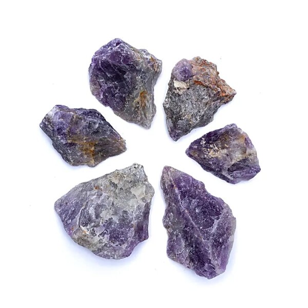 Roher Chevron Amethyst B-Qualität -- ±1000 g; ±4-6 cm