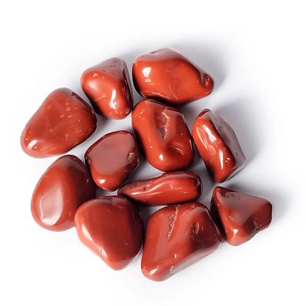 Roter Jaspis Trommelsteine A-Qualität -- ±3-8 cm; ±500 g