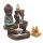 R&uuml;ckfluss Wasserfall Weihrauchbrenner Kleiner Buddha -- 12x9x7 cm