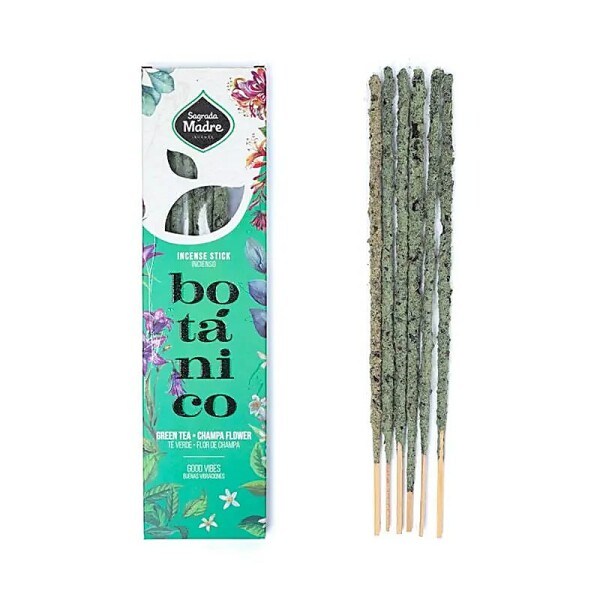Sagrada Madre Botanico Räucherwerk Grüner Tee & Champa -- ±20g
