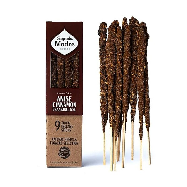 Sagrada Madre Herbal Räucherwerk Anis, Zimt & Olibanum -- ±44 g