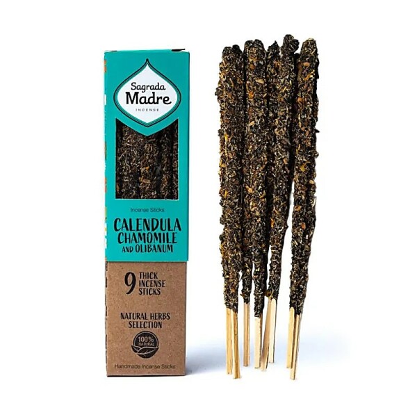 Sagrada Madre Herbal Räucherwerk Kamille, Calendula & Olibanum -- ±44 g