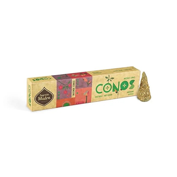 Sagrada Madre Räucherkegel Patchouli & Palo Santo -- 52g