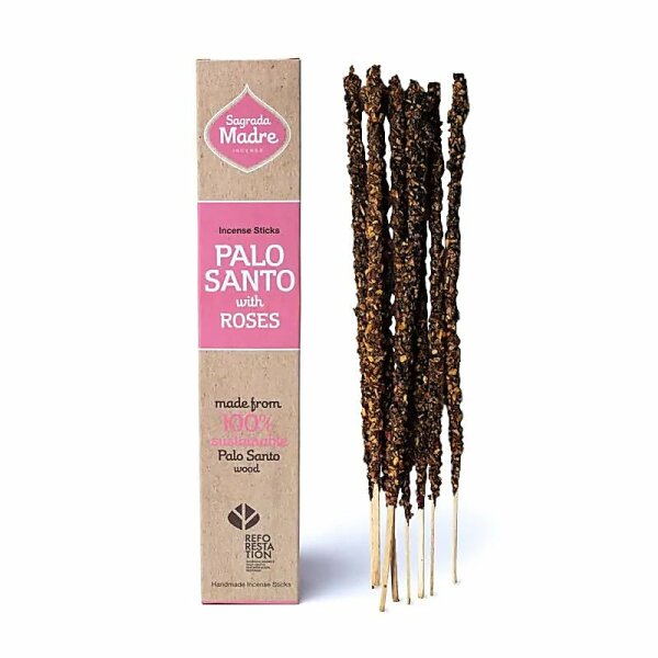 Sagrada Madre Räucherwerk Palo Santo & Rose -- ±30g