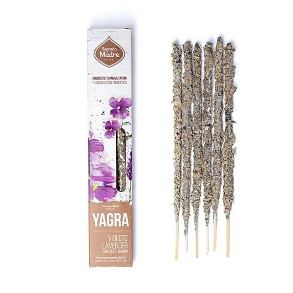 Sagrada Madre Yagra Räucherwerk Veilchen & Rosen -- ±20g