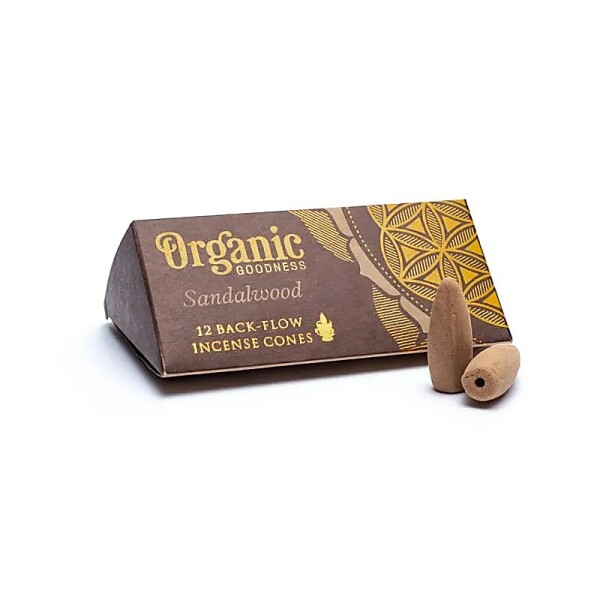 Sandelholz natürliche Rückfluss Räucherkegel -- 24 g