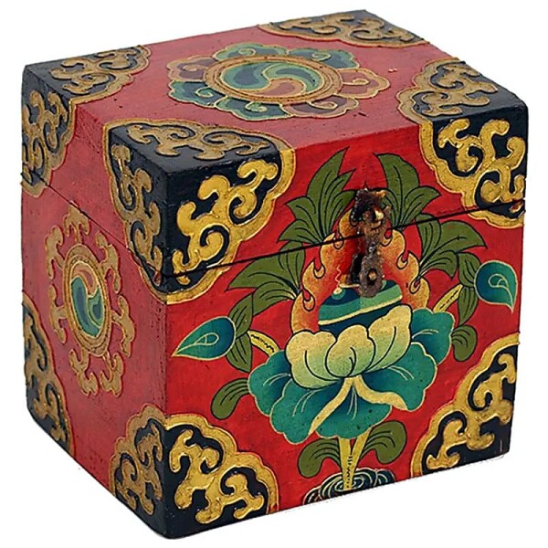 Schatzkiste Tibetisch -- 15x15x12 cm
