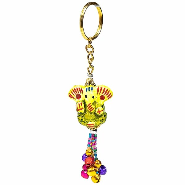 Schlüsselanhänger Ganesh -- 13cm; 15gr