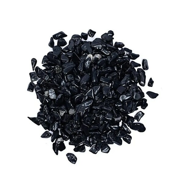 Schwarzer Turmalin Trommelsteine A/B-Qualität --  -- ±800g; ±0.5-2.5cm