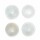 Selenit satinierte runde Schale -- &plusmn;8x8x2,5cm