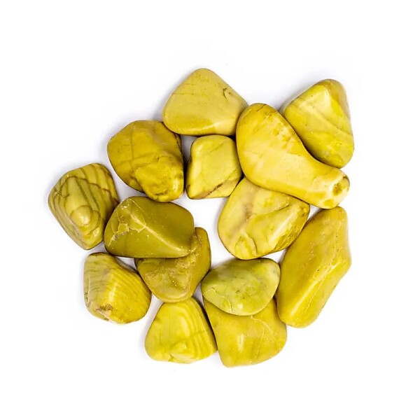 Serpentin Trommelsteine B-Qualität -- ±250 g; ±2-4 cm